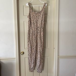 Hippie rose leapord print jumpsuit